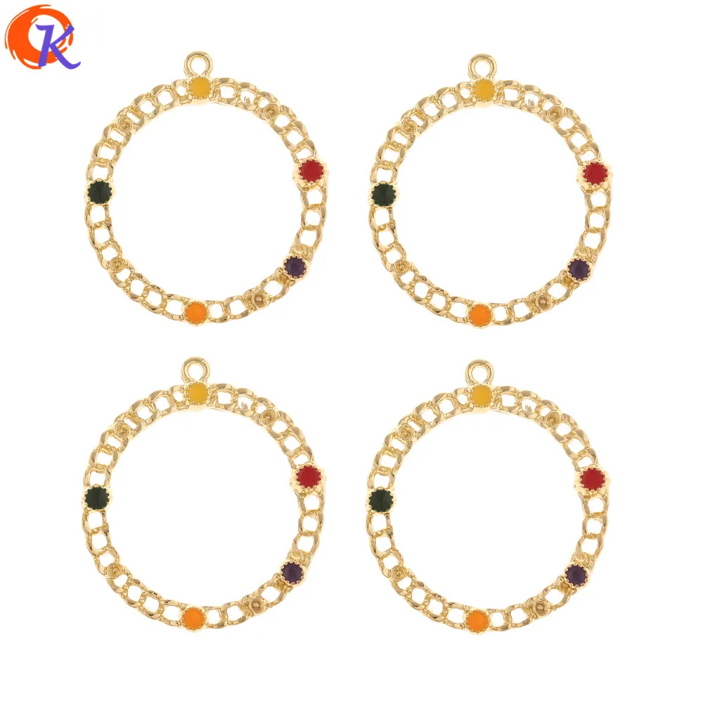 

Cordial Design 50Pcs 32*35MM Jewelry Accessories/DIY Making/Charms/Paint Effect/Round Loop Shape/Hand Made/Earring Findings