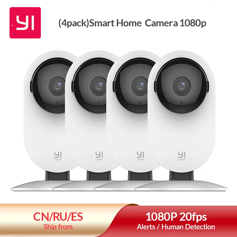 4-Pack YI 1080p Home Camera Family Pack w/ Night Vision Two Way Audio