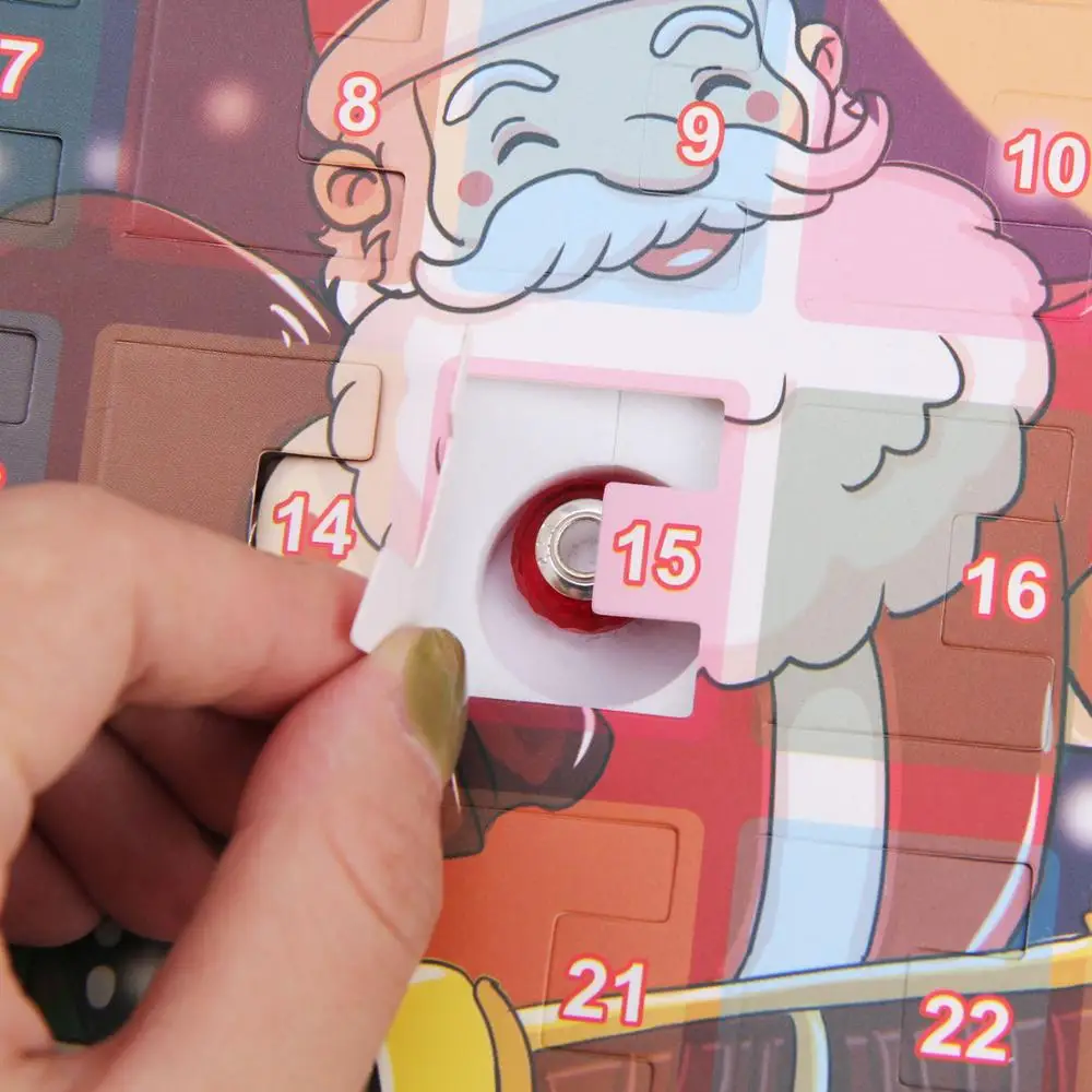 Ceny Behogar bransoletka typu charm diy biżuteria kalendarz adwentowy odliczanie do prezent bożonarodzeniowy dla dzieci zestaw boże narodzenie santa Claus Elk pudełko kalendarz