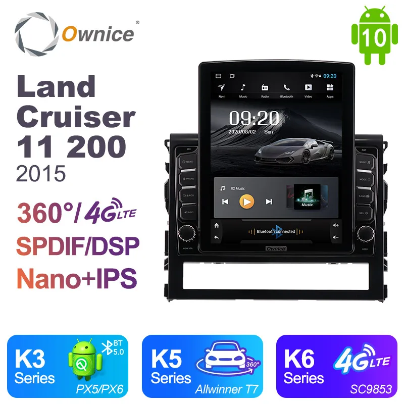 Автомагнитола Ownice 2 Din Android 10 0 для Toyota Land Cruiser 11 200 2015 автомобильное радио