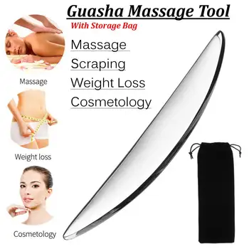 

304 Stainless Steel Gua Sha Guasha Massager Tool Scraper Physical Therapy Loose Muscle Meridian Massage Machine SPA Board Tool