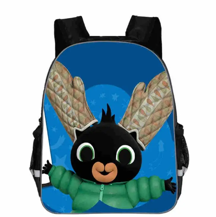 picture color Рюкзак с принтом аниме Bing Bunny, школьный рюкзак для мальчиков и девочек, детская сумка для книг, мультяшный рюкзак для маленьких девочек, cartable enfant, сумка для детского сада - Цвет: picture color