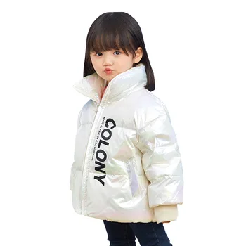 

2020 New Children Winter Coat Korean Version Waterproof Shiny Down Jacket For Girls 3-10 Years Kids Teenage Boys Parka