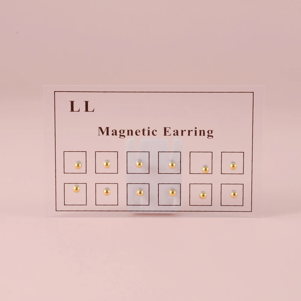 12pcs/Card Fake Cheater Non Pierced Magnet Earring Piercings Magnet Ear Tragus Cartilage Lip Labret Stud piercing nariz piercing