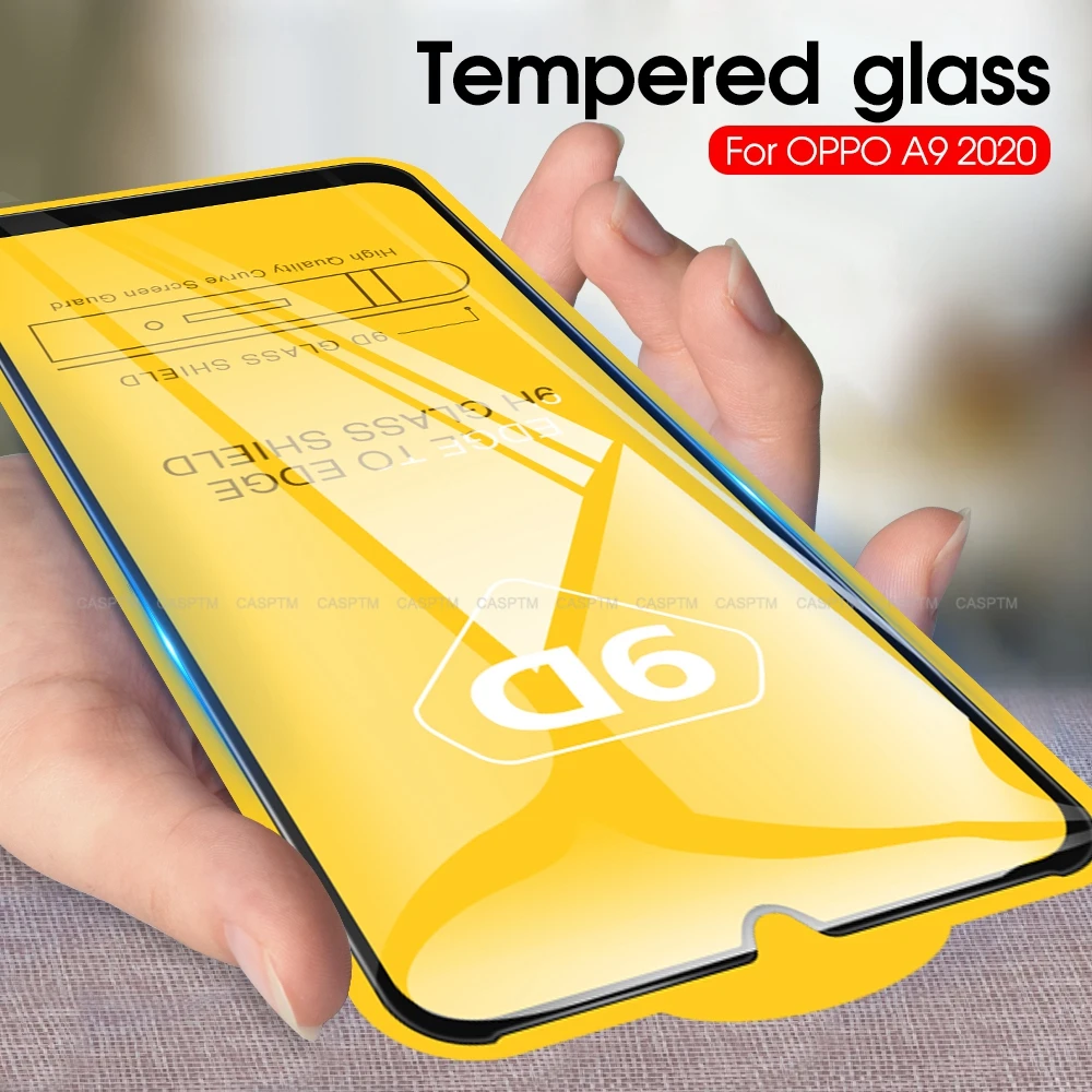 

For Oppo A9 2020 Full Cover Tempered Glass Ultra Thin Screen Protector Film For Oppo Reno 2 F11 Pro F9 A9 K3 A1K A83 A37 A73 New