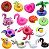 15/20pcs Not repeating Mini fanny Inflatable Red Flamingo Floating Drink Cup Holder Swimming Pool Bathing Beach Party Toy Boia 1