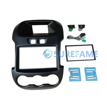 

Double Din Car Fascia for Ford Auto and Manual Ranger Radio GPS Panel Dash Mount Trim Kit Face Plate Frame Bezel Facia Adapter