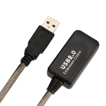

5m/10m/15m USB 2.0 Active Repeater Cable Extension Lead Signal Manifier Extend Cable PR Sale