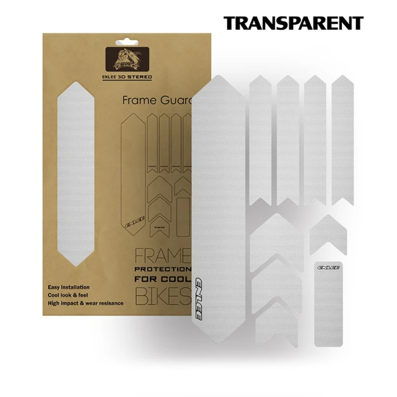 Pegatinas Protectoras Antiarañazos Para Cuadro De Bicicleta De Montaña - De PVC Con Gel 3M, Mate