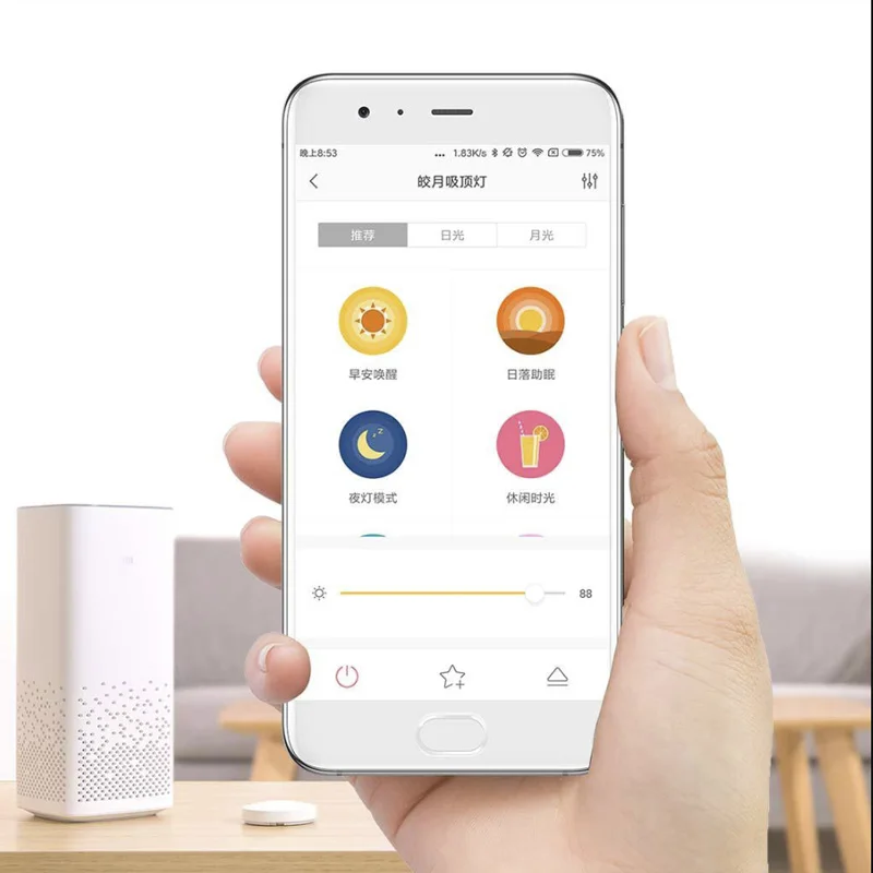 Xiaomi потолочный светильник Yeelight JIAOYUE 480 450 свет Смарт-приложение/WiFi/Bluetooth светодиодный потолочный светильник 200-240 в пульт дистанционного управления