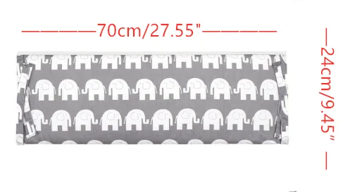 70X24cm-C1 Хлопок детская кровать бампер Подушка Новорожденный Bebe защита для кроватки Детская кроватка бампер забор - Цвет: 70X24cm-C1