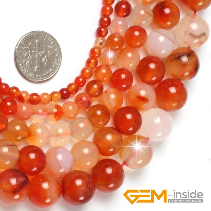 Cuentas De Tubo De Piedra De Cornalina Roja Natural, Abalorios De Cilindro Superventas De 4mm X