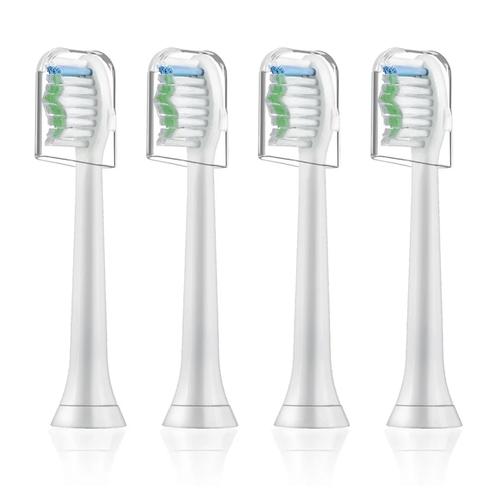 4 шт. HX6064 Съемные насадки для зубной щетки для Philips Sonicare алмазные головки электрической зубной щетки с прозрачный чехол от пыли