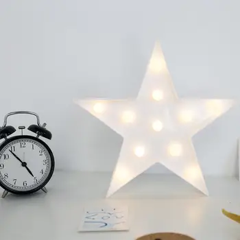

3D Star LED Night Light 3W Kids Bedroom Indoor Lighting Decor Lamp for Home Living Room Bedroom Night Lighting Creative Gift