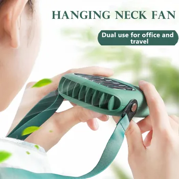 

New Hanging Neck Fan Portable Lazy Outdoor USB Lanyard Small Fans for Office Dormitory Outdoor Mini Fan
