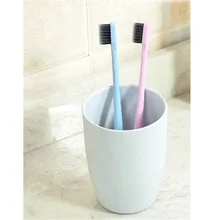 10 шт./упак. двойной Ultra Soft Зубная щётка с бамбуковым древесным углем нано-щетки для Уход за полостью рта Зубная щётка черный головки