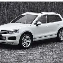 1/18 масштаб VW Volkswagen Touareg SUV белый Литье под давлением модель автомобиля игрушка GT Autos