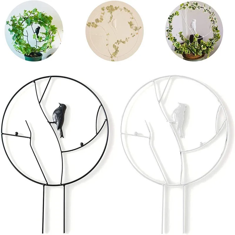 

Creative Vine Climbing Frame Vegetables Trellis DIY Potted Plant Support Stake Stand Metal Flower Rack Gardening Decorate Tools