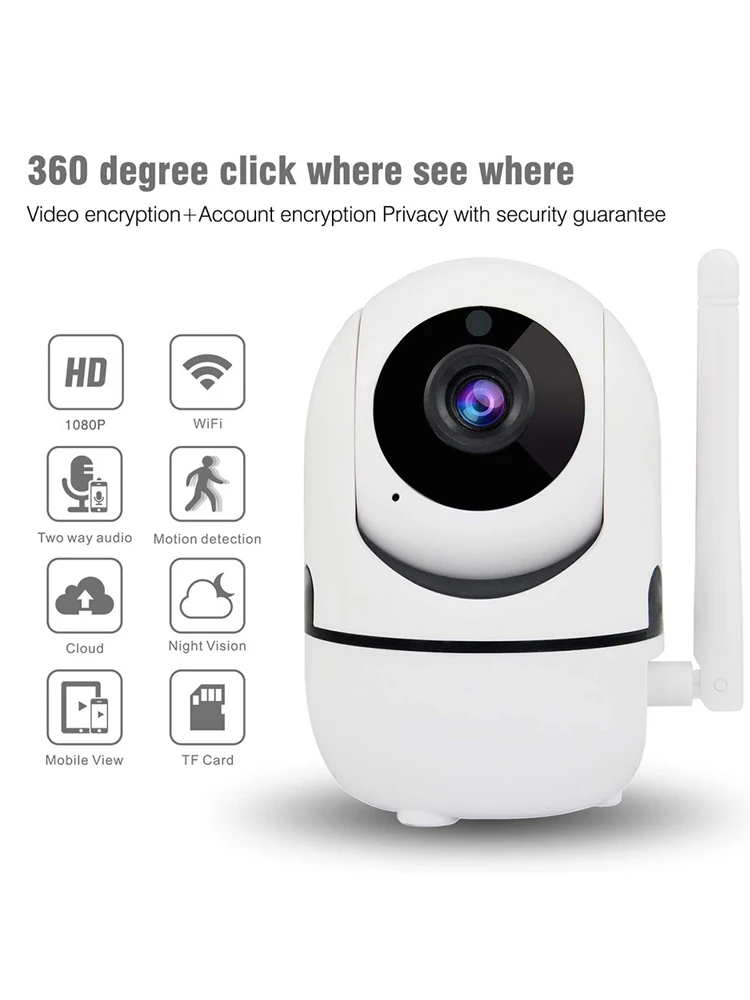 1080P PTZ IP Camera Wifi Outdoor Speed Dome Waterproof Wireless Surveillance Camera Pan Tilt 4X Digital Zoom 2MP Network CCTV - Color: EU Plug 1080p