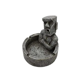 

Stone Statue Moai Stone Statue Resurrection Island Stone Figure Model Series Ashtray Diao Ashtray