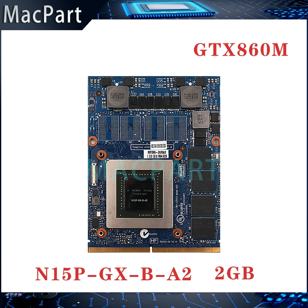 Оригинальная видеокарта Radeon GTX860M GDDR5 2 Гб N15P-GX-B-A2 графическая карта для Dell Alienware M17X