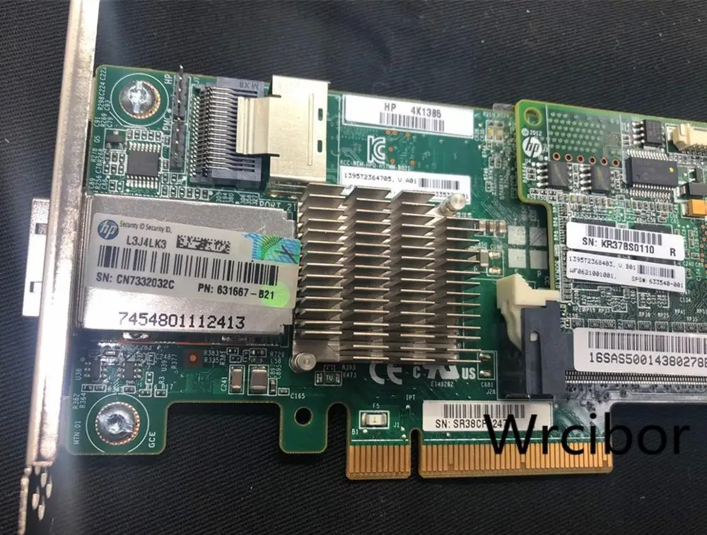 Hp Smart массив P222 6 ГБ/сек. 512 МБ кэш PCIe SAS контроллер 633537-001