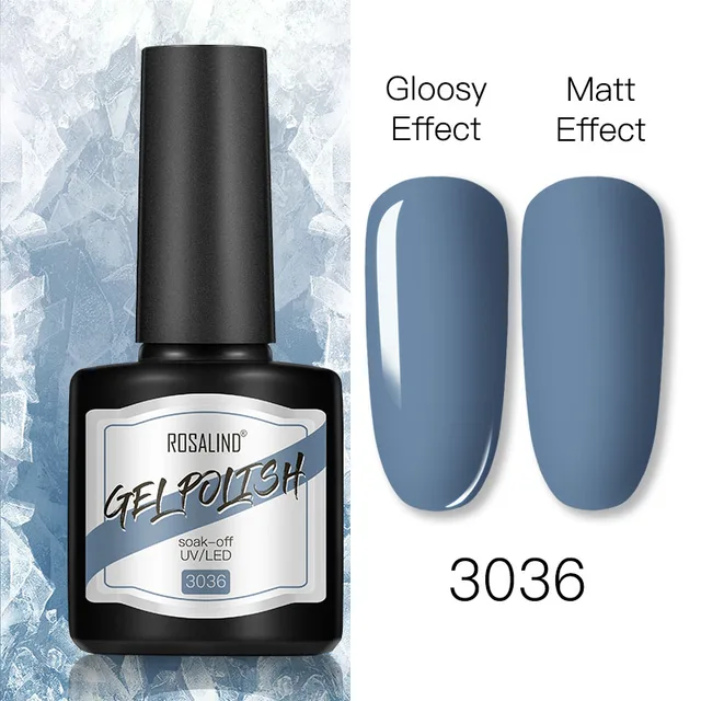 ROSALIND 8ml Gel Nail Polish Shiny Matte Effect Gel Polish For Manicure Nail Art Design Semi Permanent Painting Varnishes Gel RS17-3036
