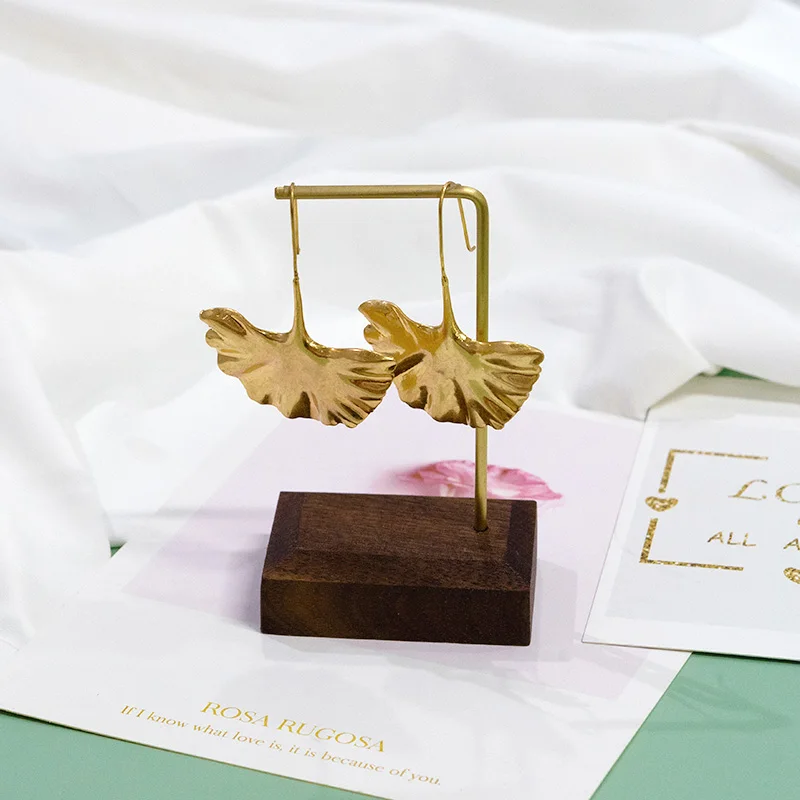 Simple Gold Color Metal Leaf Drop Earrings For Women 2021 Bohemian Large Dangle Earring Big Alloy Pendant Drop Earrings Punk - Image 3