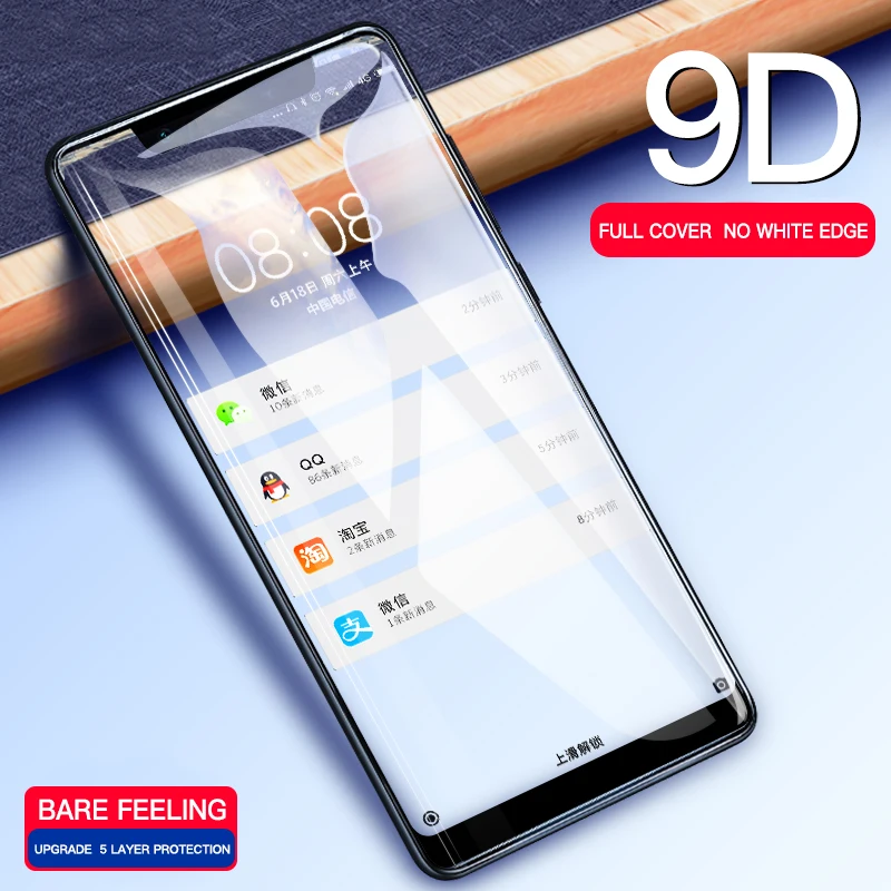 cell phone screen protector 2pcs/Lot 9D Curved Full Protective Glass Film Redmi Note 7 8 9 11 9s 10s Pro Protector For Xiaomi 11 11T 10 Poco X3 nfc F3 Glass phone glass protector