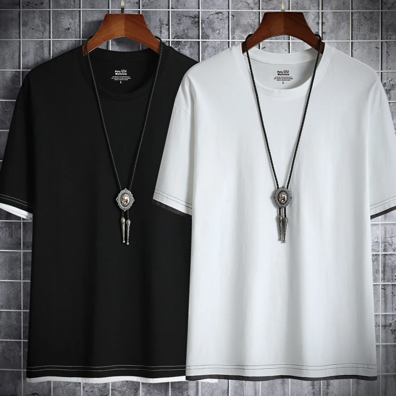 Новое поступление 2021 Мужская футболка летняя хлопковая Футболка в стиле панк из