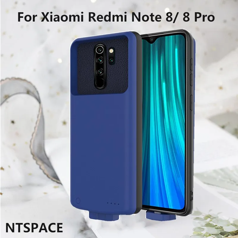 

NTSPACE 7000mAh Battery Charger Cover For Redmi Note 8 Power Case Coque Backup Power Bank Case For Xiaomi Redmi Note 8 Pro Phone