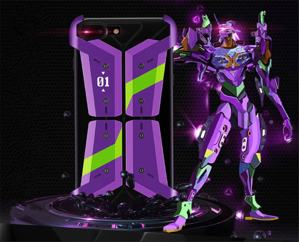 EVA Evangelion чехол для iphone 6 6s 6p 6s p 7 8 металлический чехол для телефона Apple 6Plus алюминиевая рамка 6s крышка Прямая с фабрики