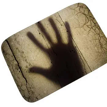 

Honlaker Flannel Digital Printing Skull Doormat Entrance Door Mat Door Mat Antiskid Decoration Water Floor Absorbent Bathroom