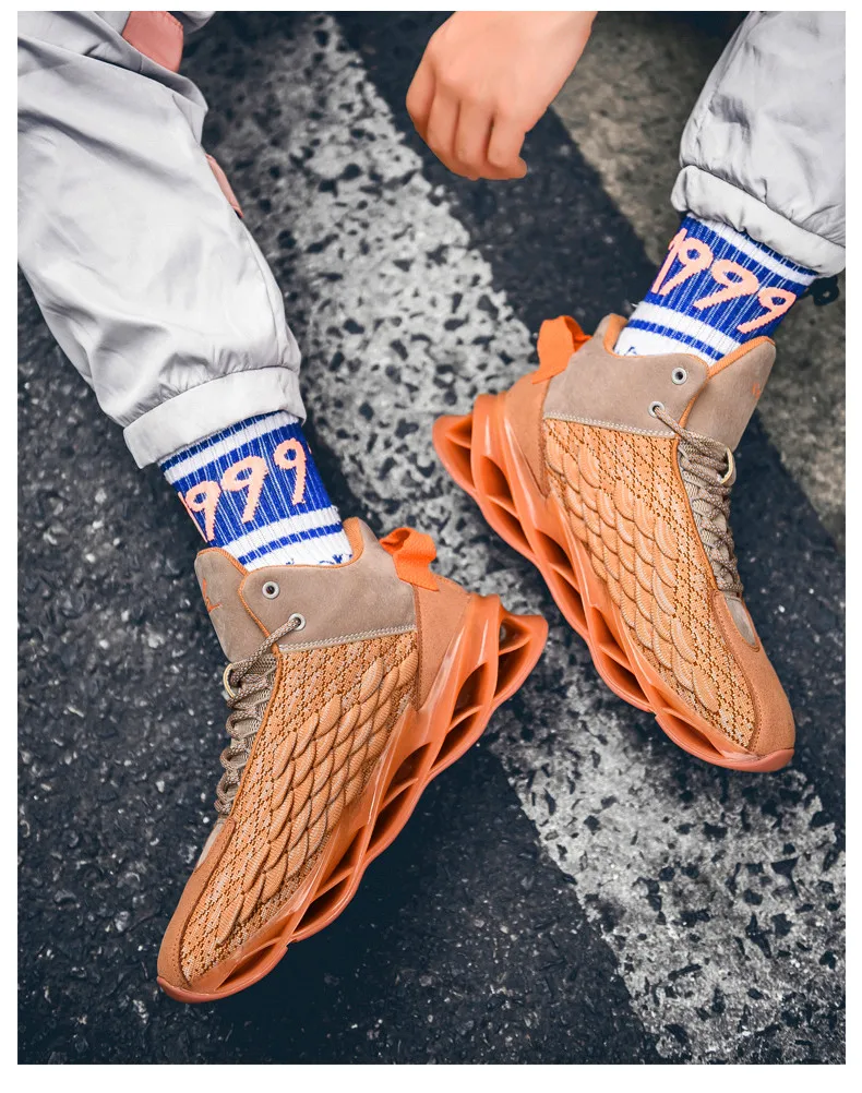 Новая флуоресцентная Мужская Спортивная обувь Flyknit Удобная дышащая легкая повседневная мужская обувь Брендовая zapatos hombre