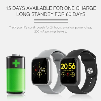 

GT1 Smart Watch Bluetooth 5.0 Activity Tracking Sports Watch with for Running Riding 15 Days Long Battery Life IP68 Waterproof