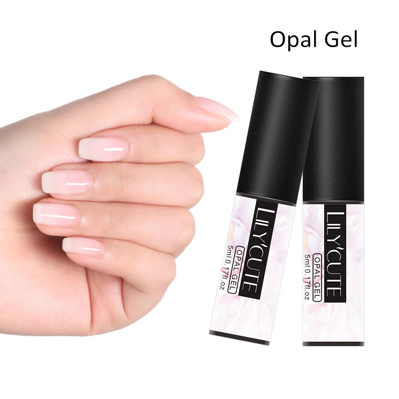 

LILYCUTE 5ml Opal Nail Gel Polish Soak Off UV LED Gel Varnish Long Lasting Translucent Nail Art Gel Lacquer Manicure