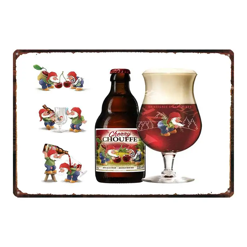 thumbnail image 1 of Placa de metal con diseño de cerveza belga Jupiler Duvel para pared, pub, cocina, restaurante, hogar, decoración artística, póster de hierro vintage, regalo, 8 x 12 pulgadas, DU-6718B, 1 of 5