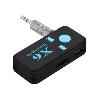 

Car Handsfree Call Music Adapter X6 Audio Receiver Car Audio Adapter Pluggable Tf Card Portable Walkman