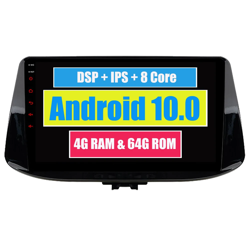 Автомагнитола RoverOne Android 10 Восьмиядерный процессор I30 GPS для Hyundai 2017 сенсорный