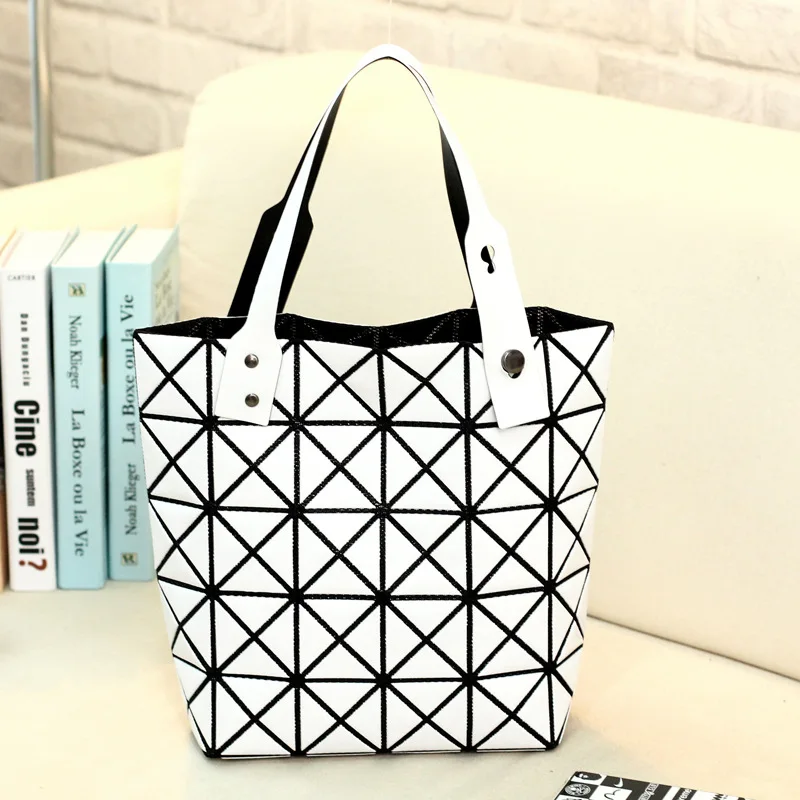 

NEW Summer Bao Top-Handle Bags Japan Fashion Brand Hologram Shoulder Bag Women Bags Big Messenger Handbag