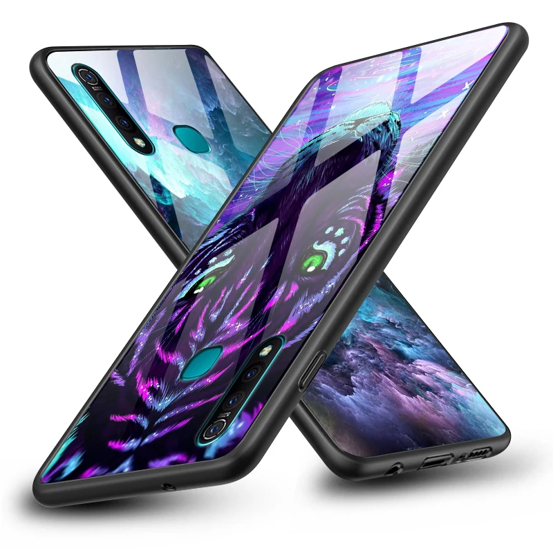 Чехол из закаленного стекла для Vivo S1 Pro Z5X IQOO NEX как роскошный чехол для телефона Xiaomi Redmi 5A 6A S2 GO Plus полный защитный чехол