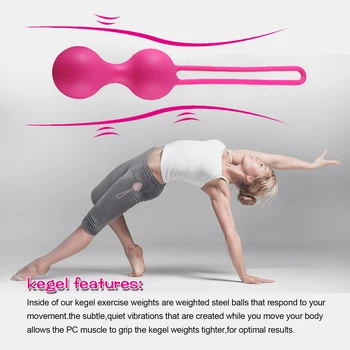 5pcs Vaginal tighten Exercise Kegel Balls 10 Speed Vibrating eggs Silicone Ben wa ball G Spot Vibrator Erotic sex toy for Women 5