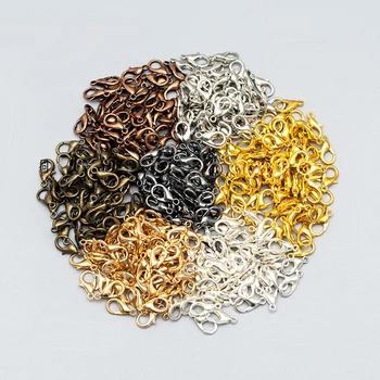 

50/100Pcs/lot 6x12mm Zinc Alloy Lobster Claw Clasps for Diy Necklace Bracelet Lobster Hook Buckle Connector Jewelry Findings