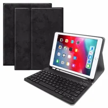 Livraison gratuite clavier pliable, clavier bluetooth en cuir de première qualité Keyboar pour Ipad Pro 9.7 Funda protectora y teclado Bluetooth