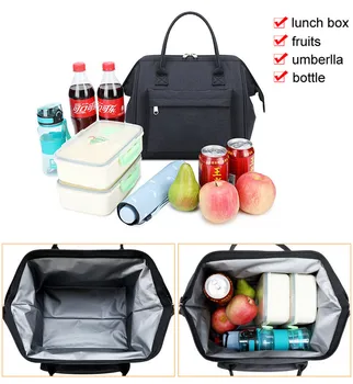 

Hot Men Women Kids Adults Insulated Thermos Cooler Tote Food Lunch Box Lunch Bag