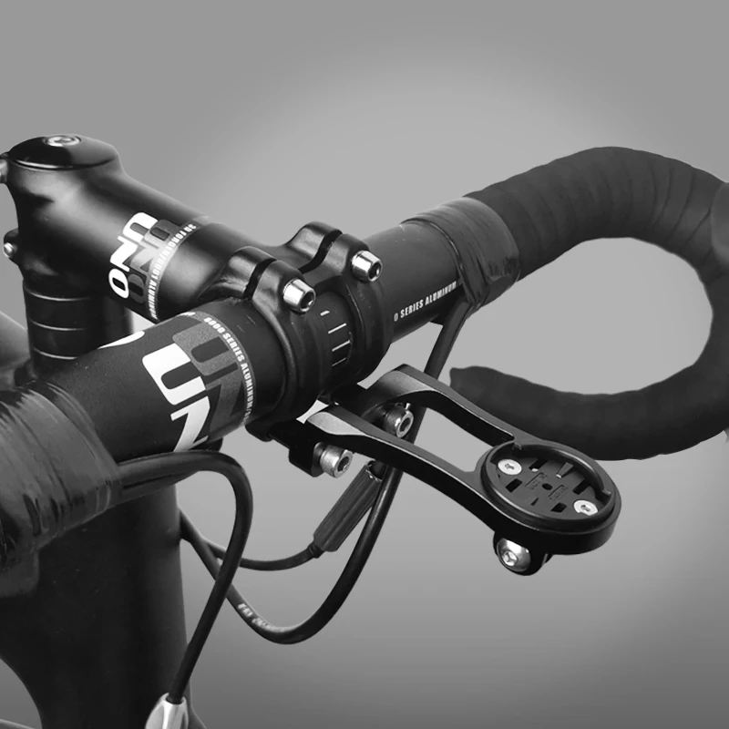 Black Bike Stem Extension Handlebar Mount Holder Kits For Garmin Edge GPS GoPro 