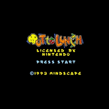 

Out to Lunch USA Version 16 bit Big Gray Game Card For NTSC Game Player