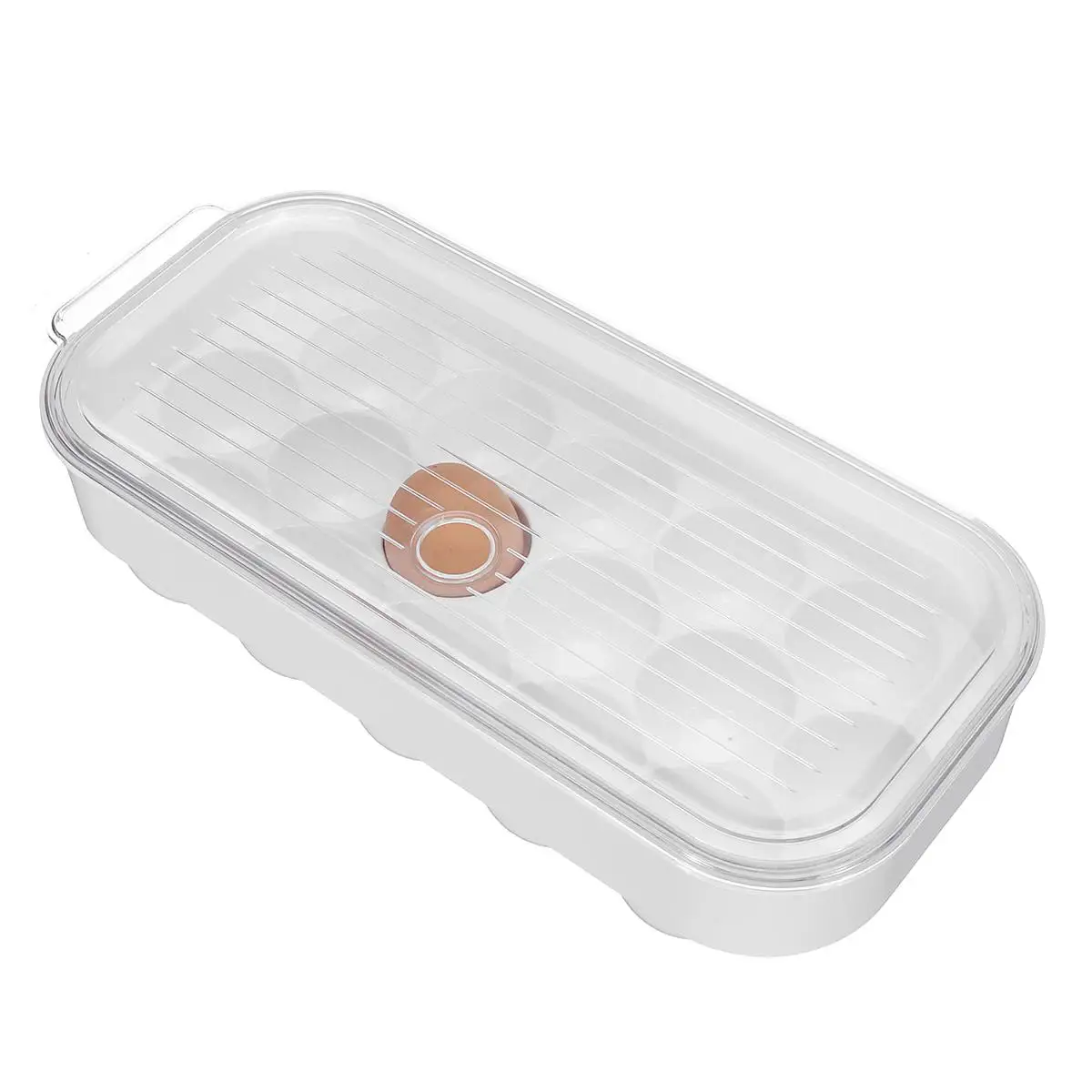 Kitchen 16 Grids PET Eggs Box Case Holder Refrigerator Food Storage Container Organizer Dustproof Food Storage Box Tools