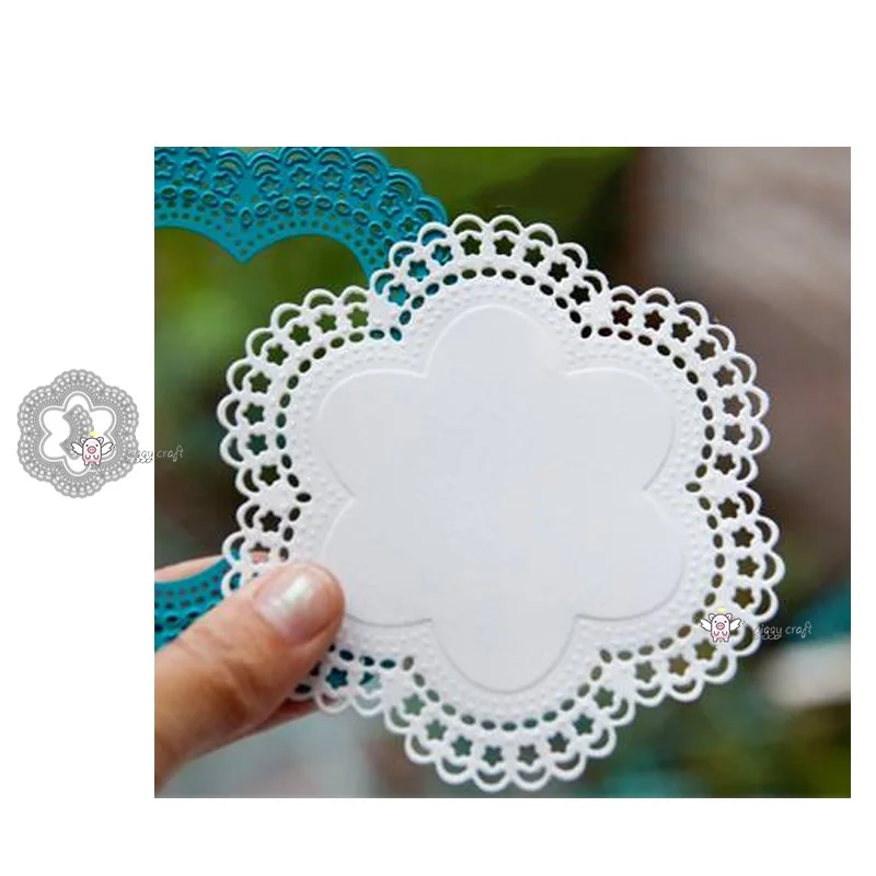 

Mmao Crafts Metal Steel Cutting Dies New 3Pcs Lace wreath frame Stencil For DIY Scrapbooking Paper/photo Cards Embossing Dies