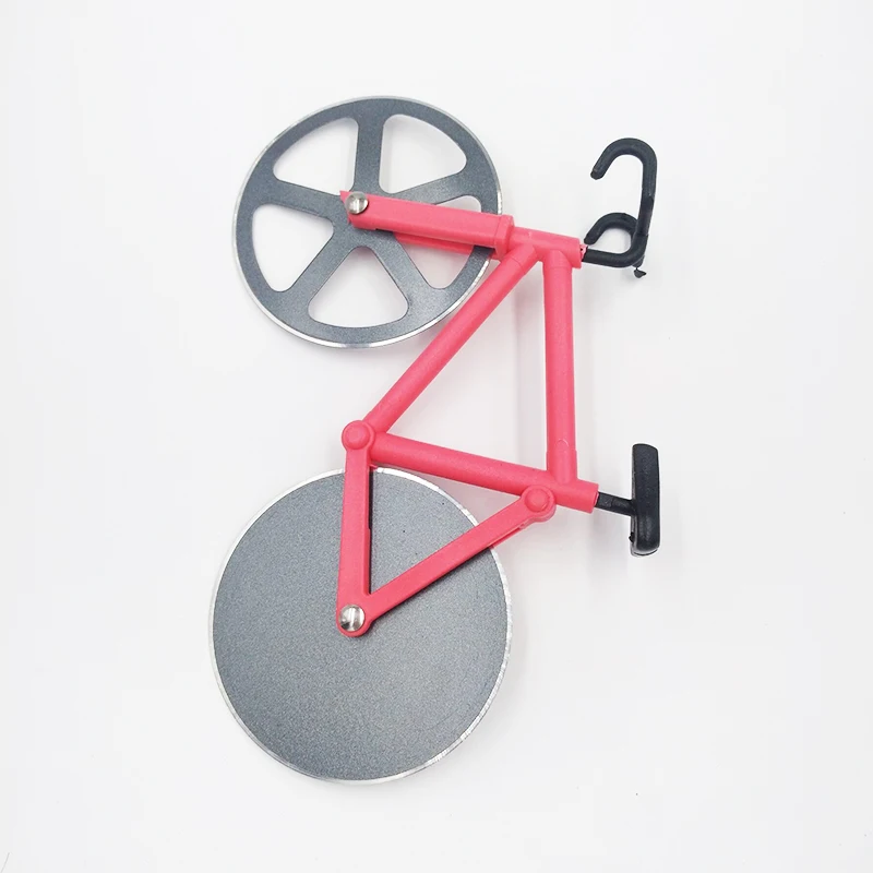 Bicycle Pizza Cutter Wheel Stainless Steel Plastic Bike Roller Pizza Chopper Slicer Kitchen Gadget Pizza Cutter Knives